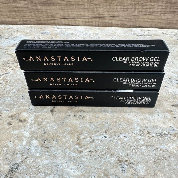 Lot Of 3 Anastasia Beverly Hills Clear Eye Brow Gel 0.26 Oz NIB - Picture 1 of 8